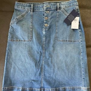 Chaps Jean Skirt NWT